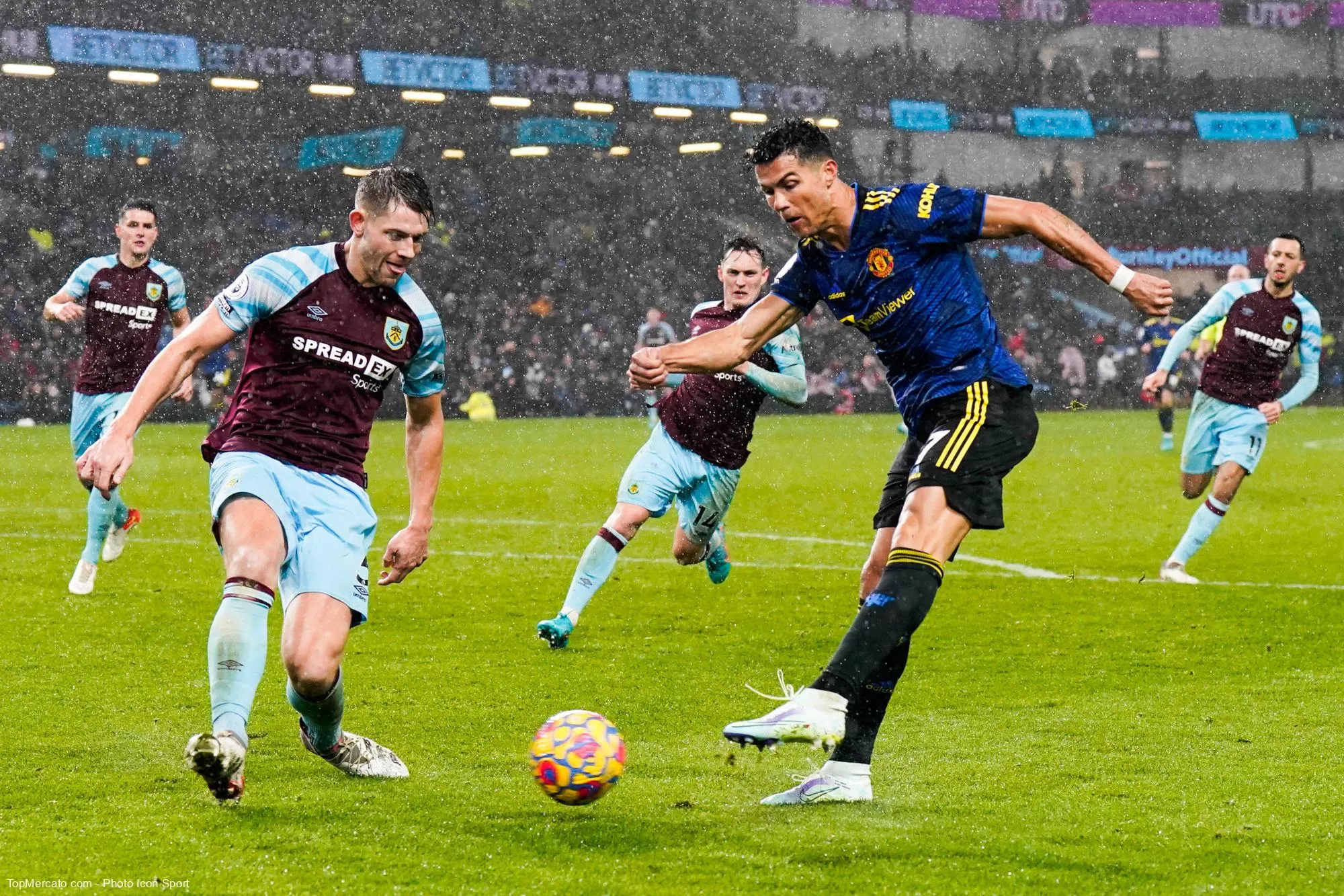 Cristiano Ronaldo, match Burnley-Manchester United