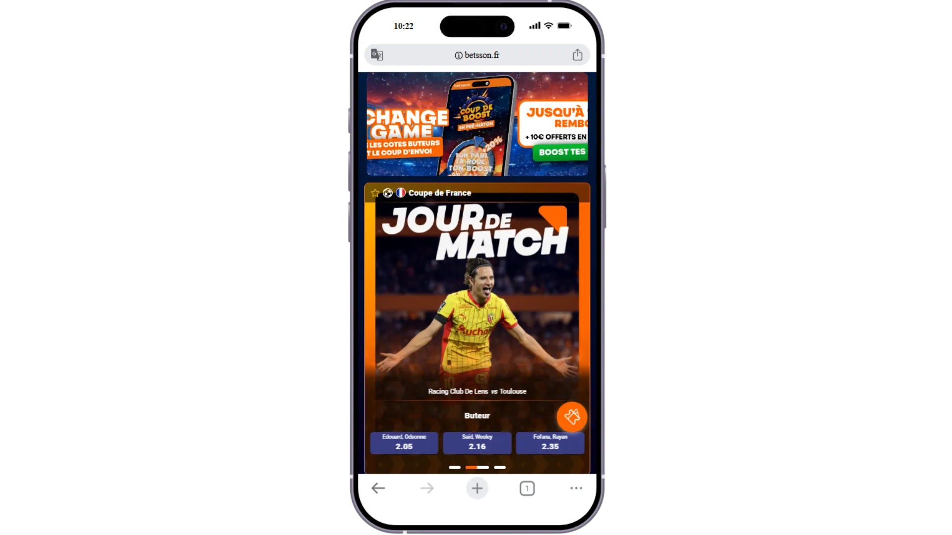 Betsson, le seul bonus sans dépôt en France