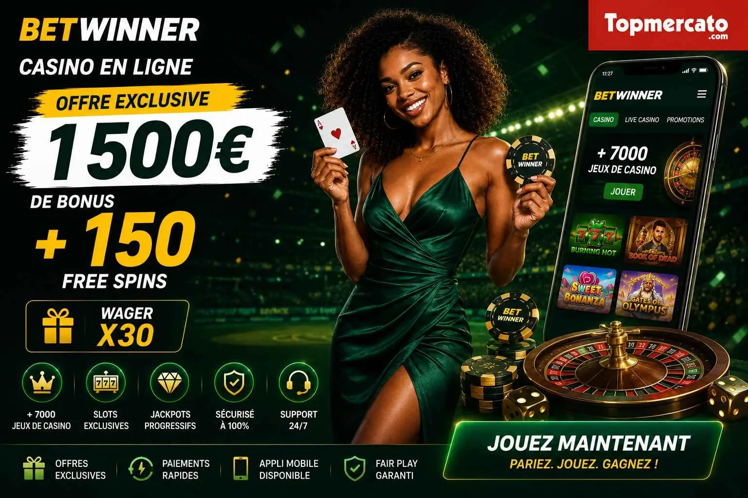 Conditions bonus casino Betwinner