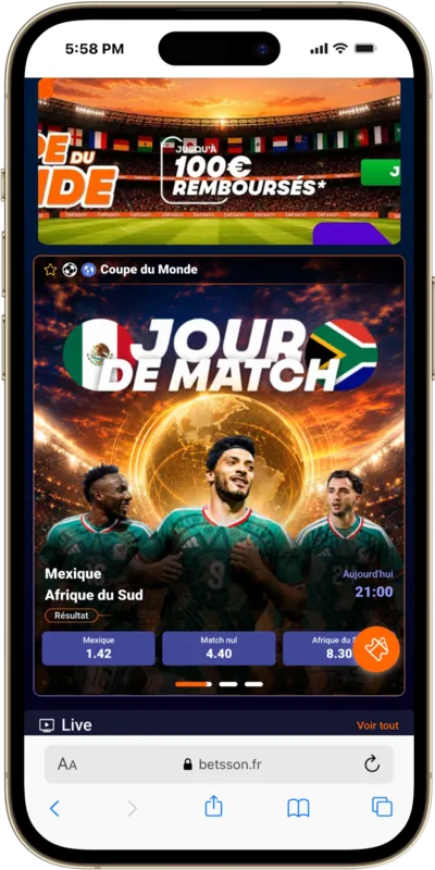 Application officielle Betsson