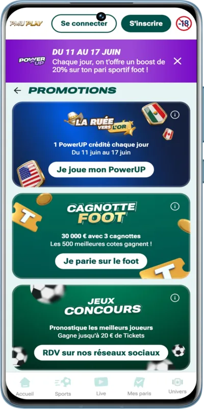 PMU Play offre un PowerUp par jour pendant la Coupe du monde