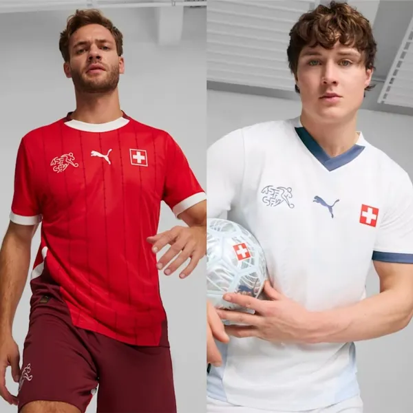 Maillot Suisse Euro 2024 domicile extérieur
