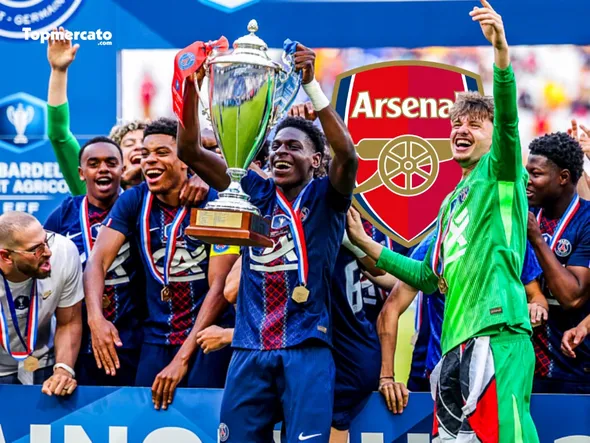 Mercato PSG : Arsenal veut doubler le Paris FC pour s’offrir un titi à 0€