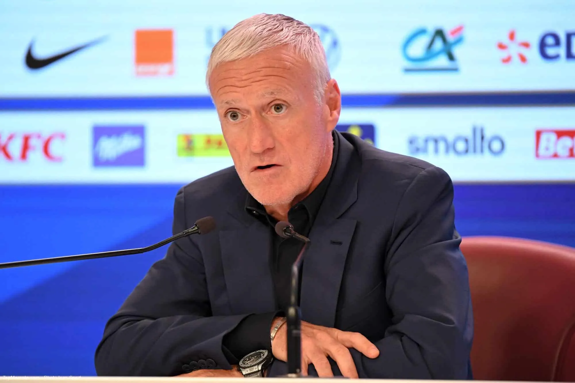 Laquelle de ces anecdotes sur les cinq matchs des Bleus à plus de 5 buts marqués, durant l’ère Didier Deschamps, est FAUSSE ?