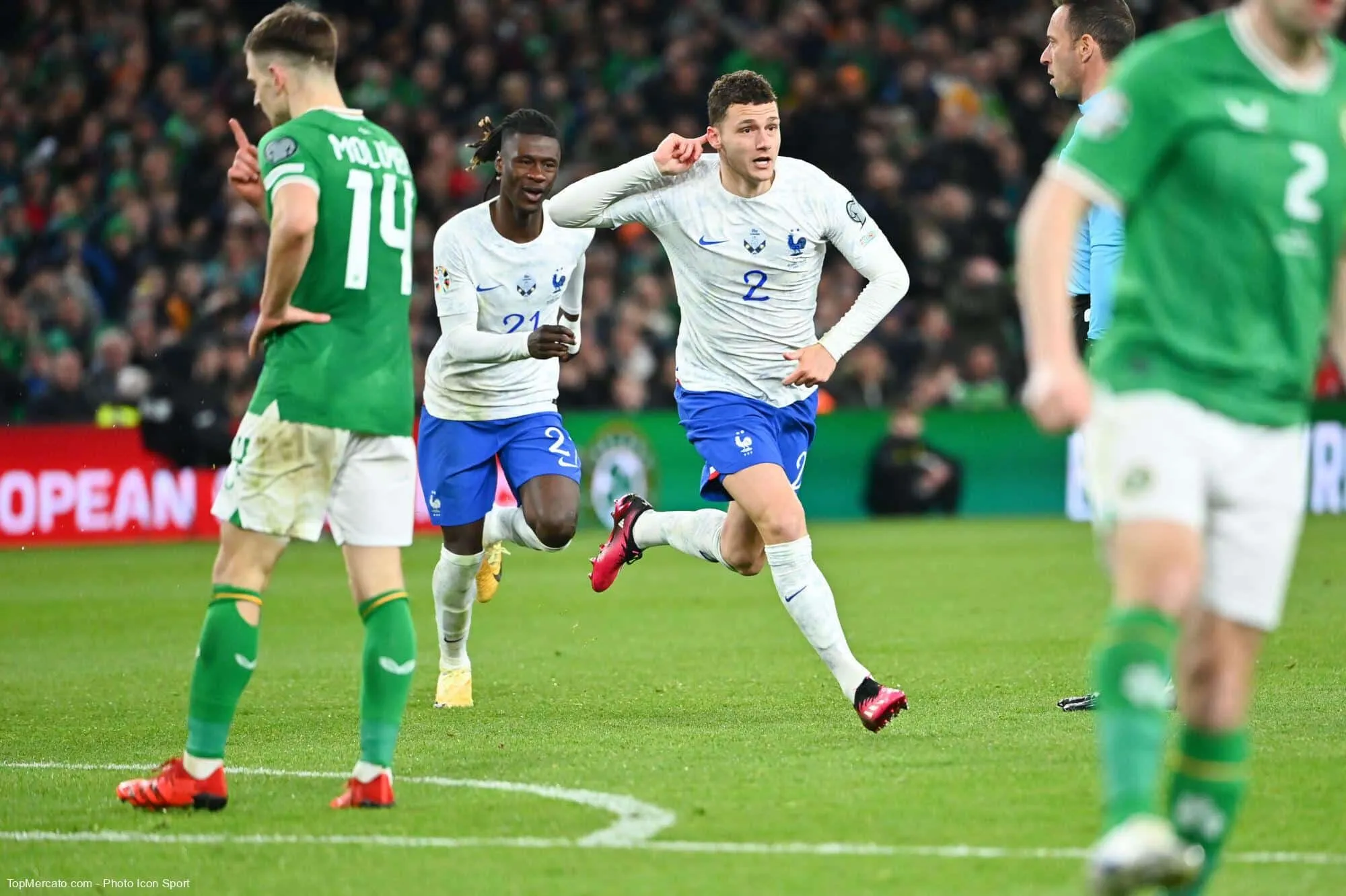 Dans quel championnat les internationaux français Benjamin Pavard, Mattéo Guendouzi et Marcus Thuram ont-ils signé ?