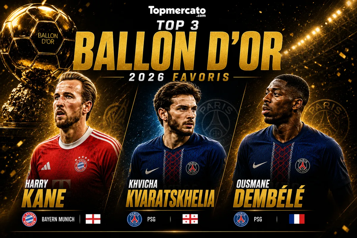 Le Top 12 des favoris du Ballon d’Or 2026