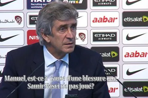 Man City : Pellegrini n’a pas justifié l’absence de Nasri