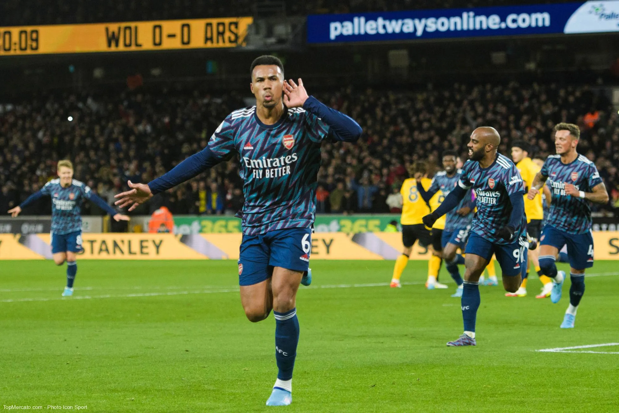 Gabriel, match Wolverhampton-Arsenal