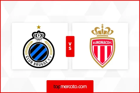 Pronostic Club Bruges Monaco – Ligue des Champions (18/09/2025)