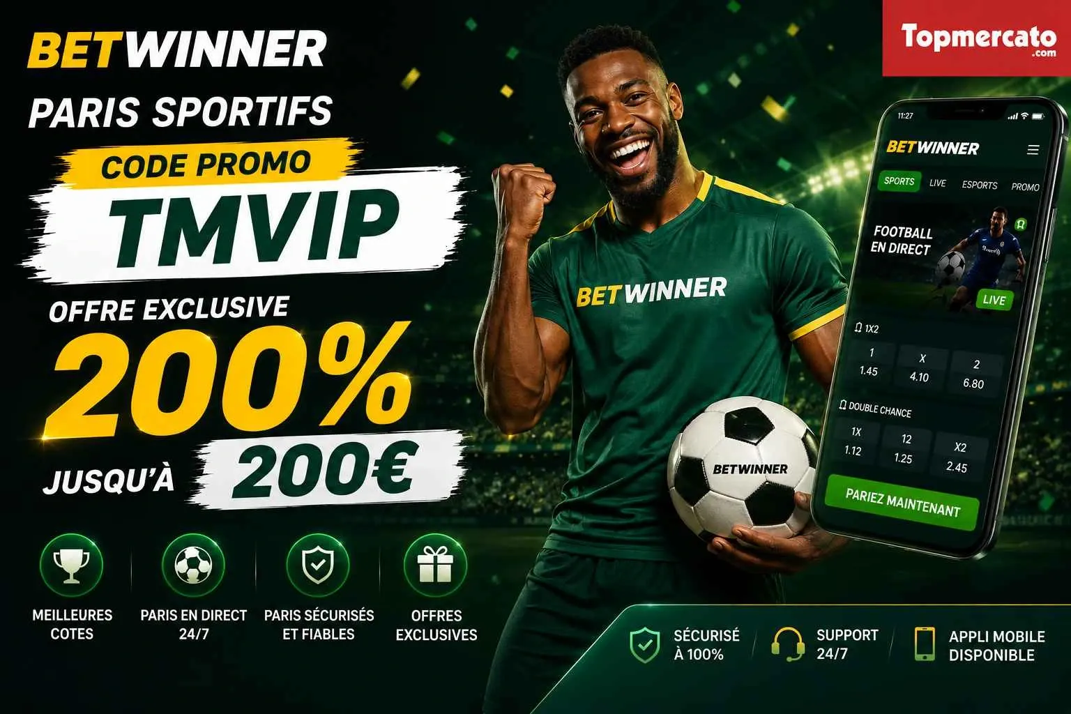 Conditions bonus sport Betwinner