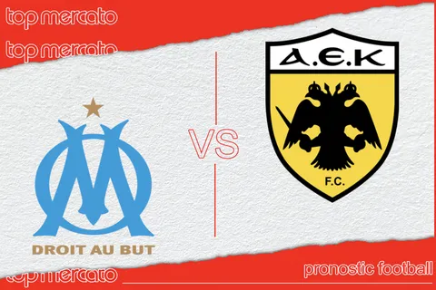 Pronostic OM – AEK Athènes (Ligue Europa) et meilleures cotes à jouer