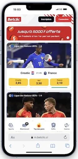 Jouez sur Betclic Afrique