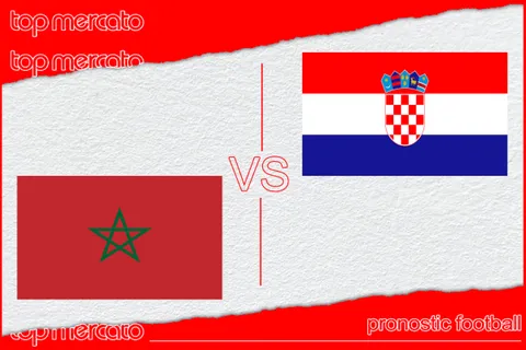 Pronostic Maroc – Croatie et meilleures cotes