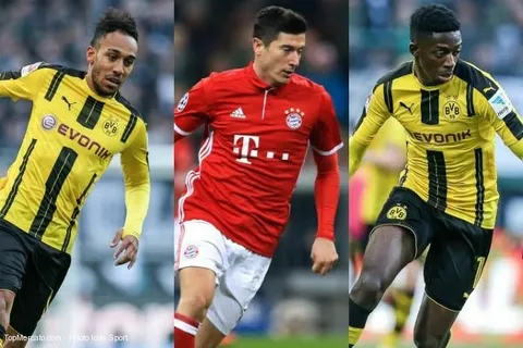 Aubameyang, Dembélé, Lewandowski… L’équipe-type de la saison en Bundesliga