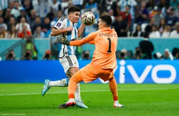 Julian Alvarez Dominik Livakovic Argentine Croatie Coupe du monde 2022