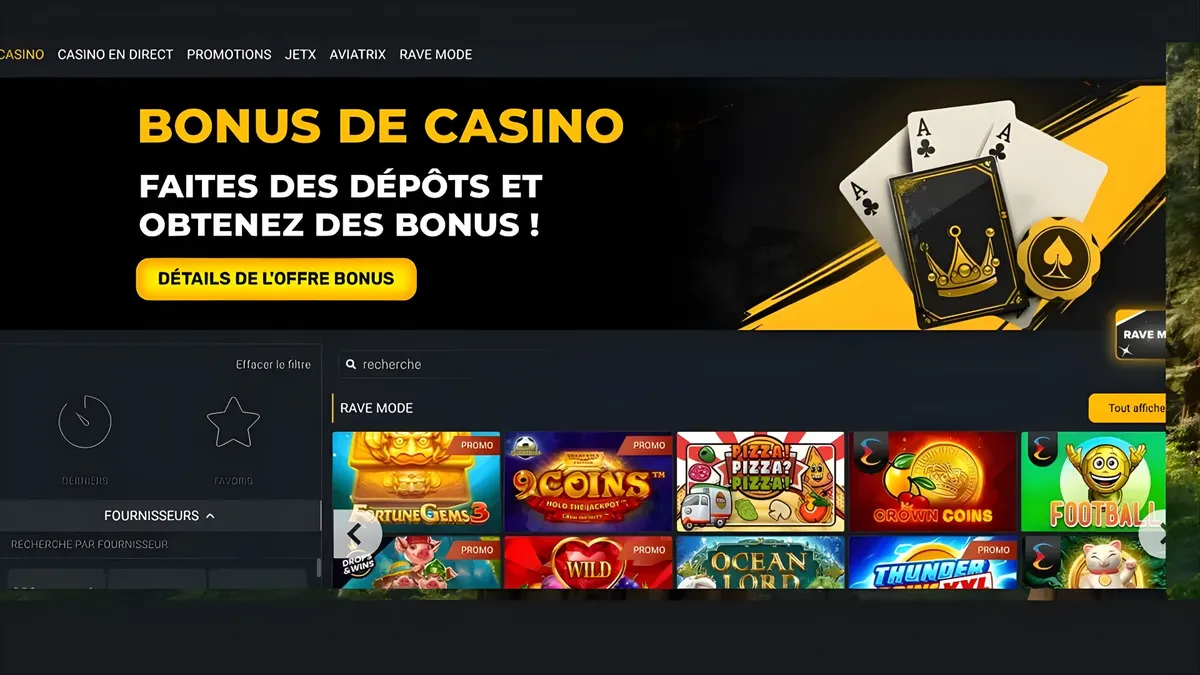 Bonus de bienvenue casino MelBet