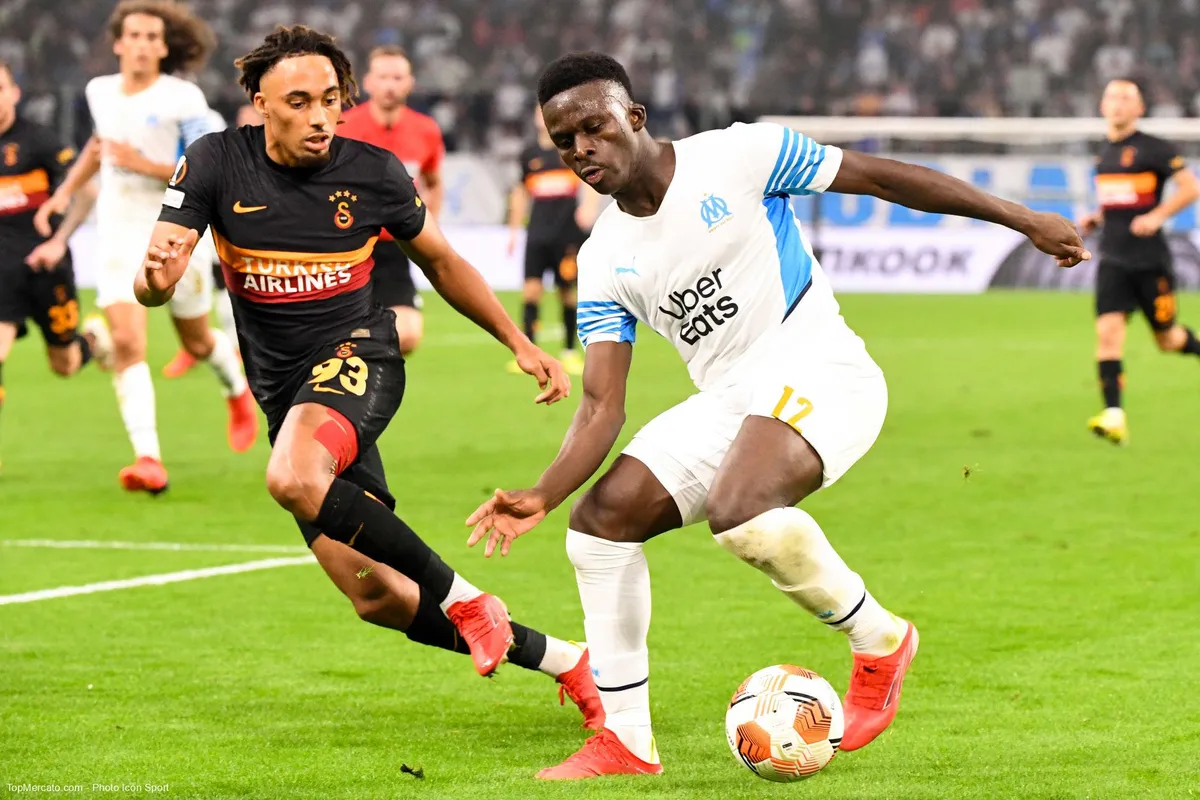 Bamba Dieng et Sacha Boey, match OM Olympique de Marseille-Galatasaray