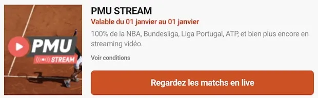 Regardez le sport en direct sur PMU