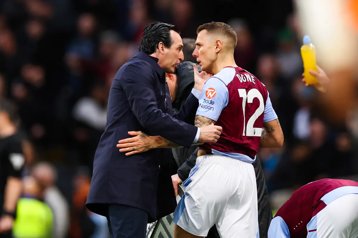 Unai Emery Lucas Digne Aston Villa