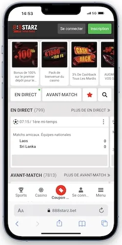 Jouez sur 888starz