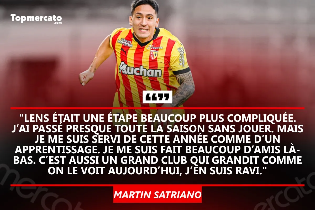 Martin Satriano n’a joué que 4 matchs avec Lens.