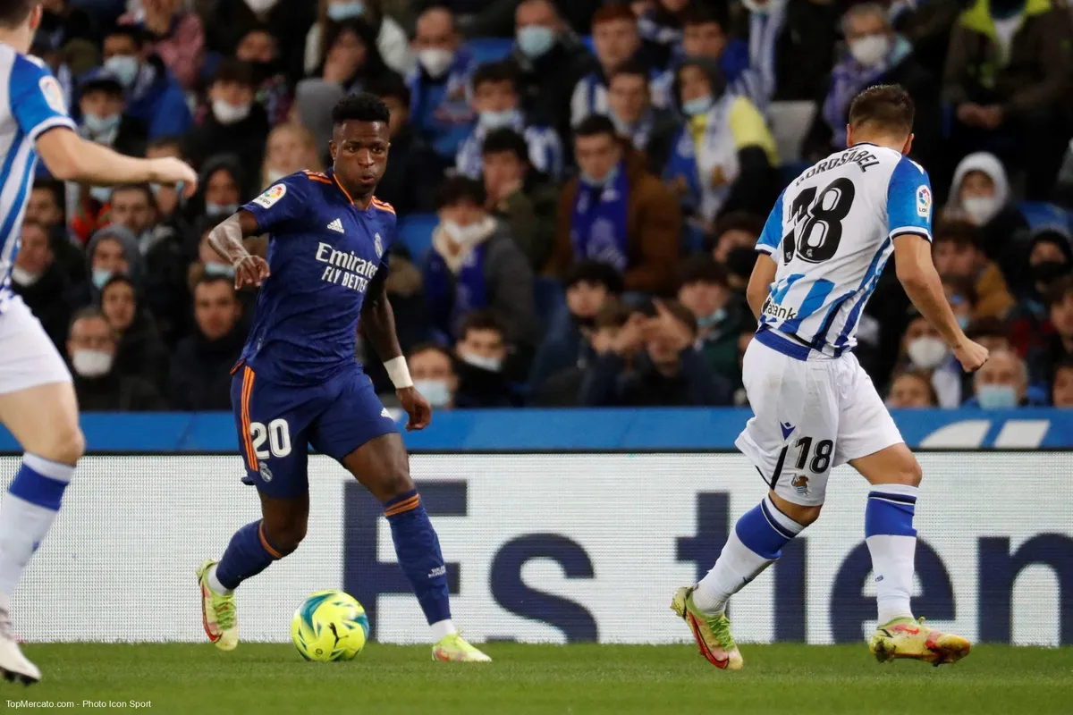 Vinicius Junior, match Real Sociedad-Real Madrid