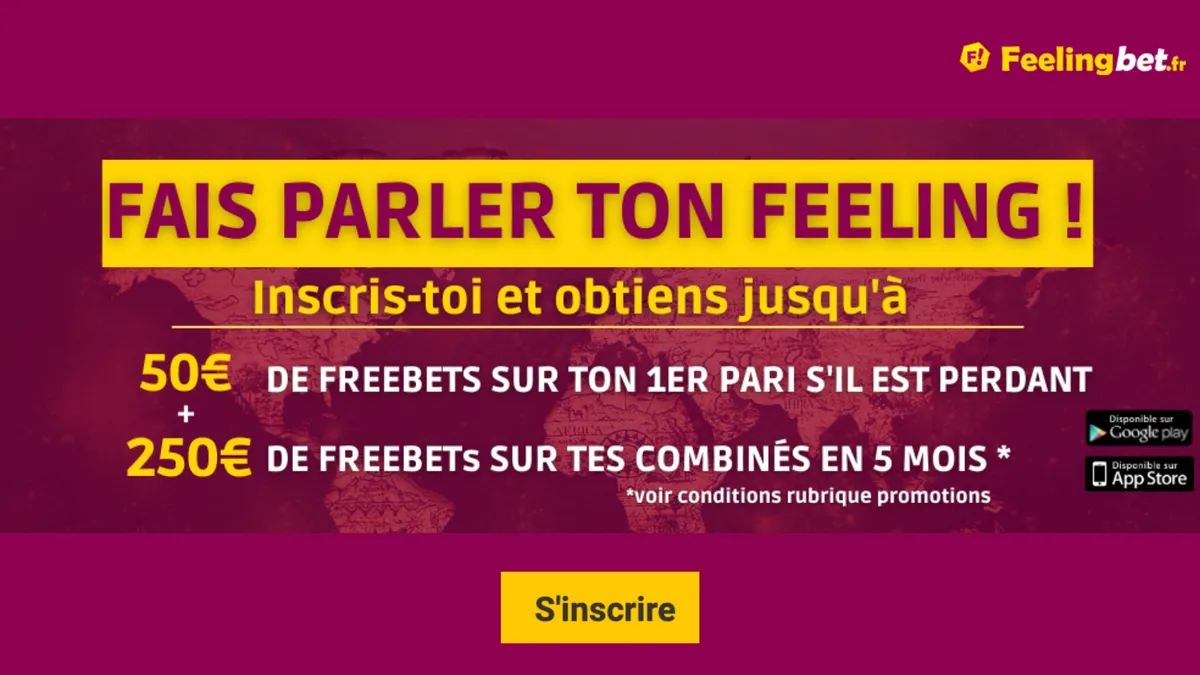 Découvrez le bonus à l'inscription Feelingbet