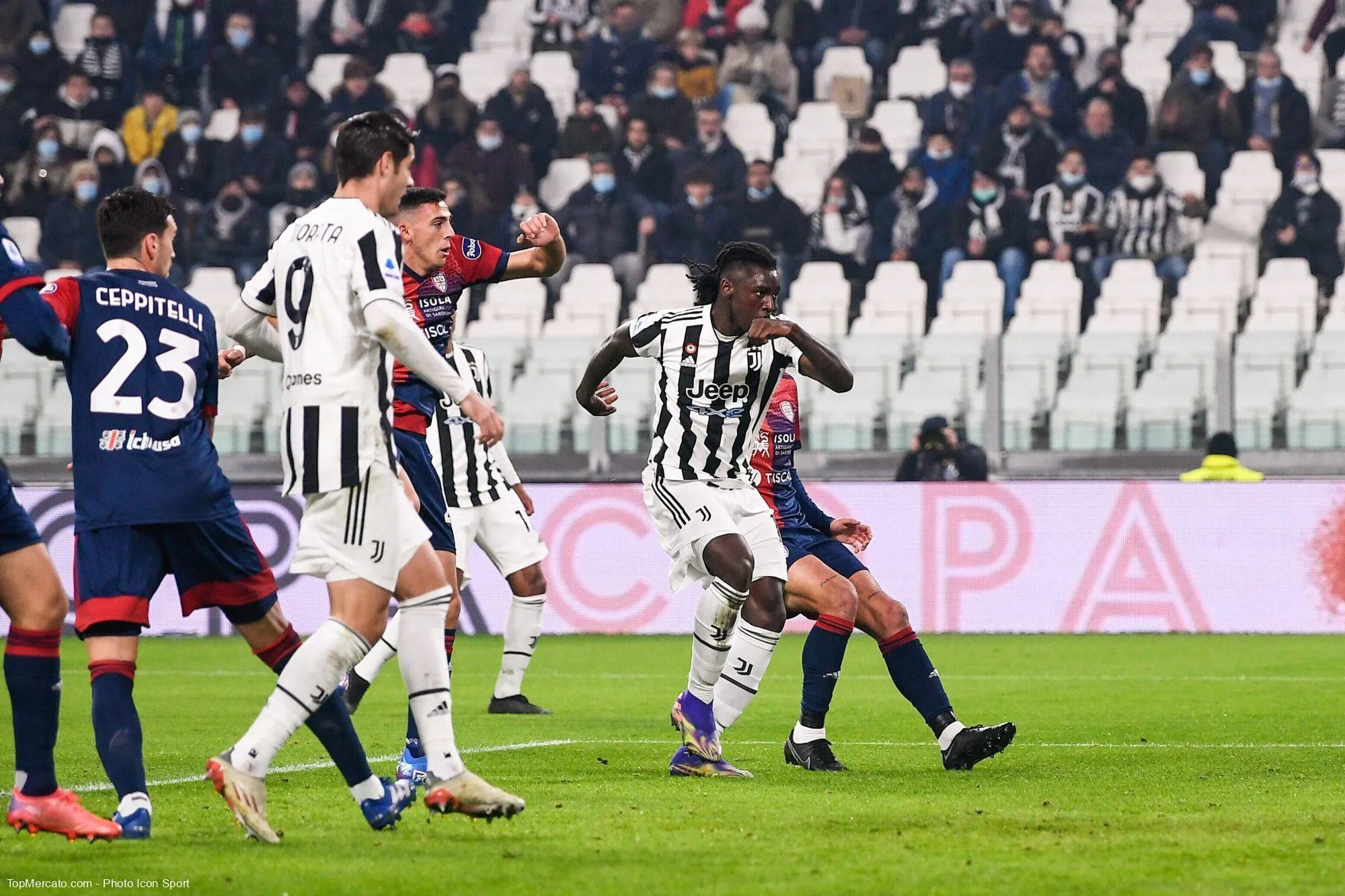Moise Kean, match Juventus Turin-Cagliari