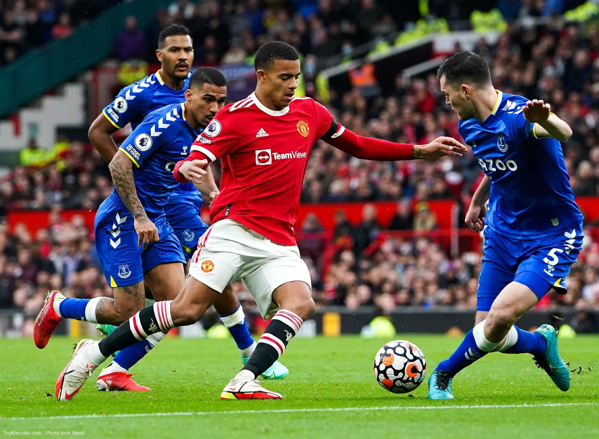 Mason Greenwood, match Man Utd Manchester United-Everton