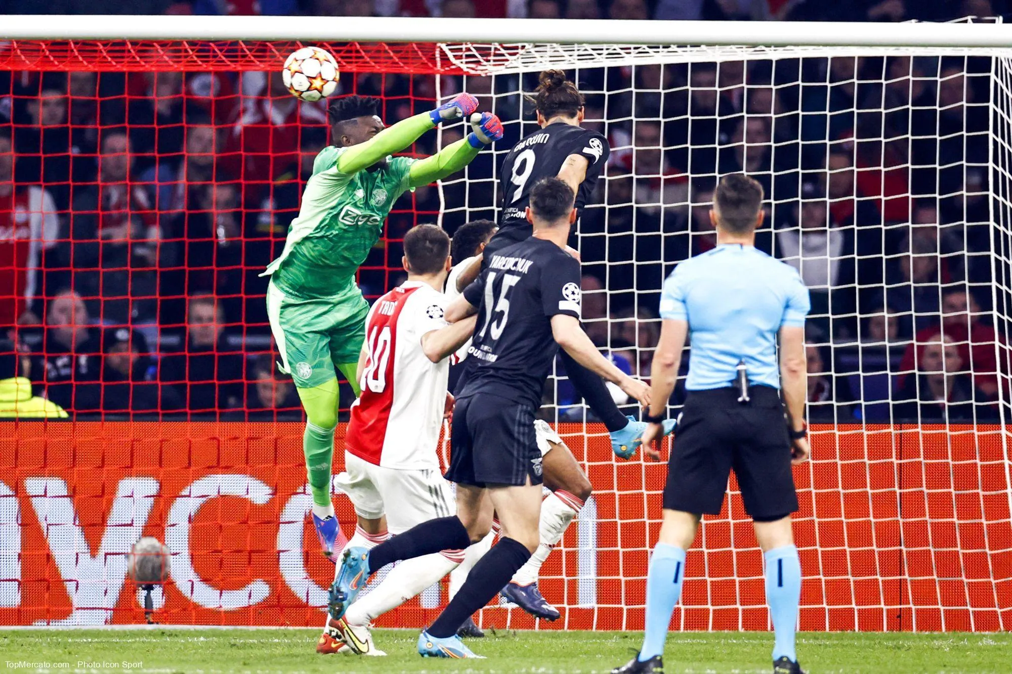 Darwin Nunez André Onana match Ajax Benfica