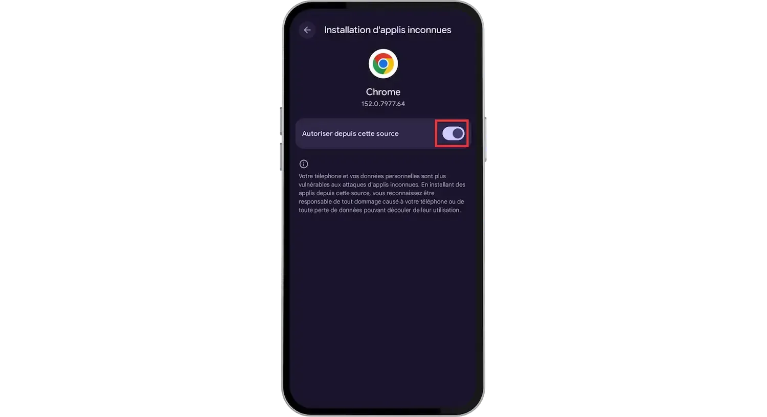 Autorisation pour Megapari APK