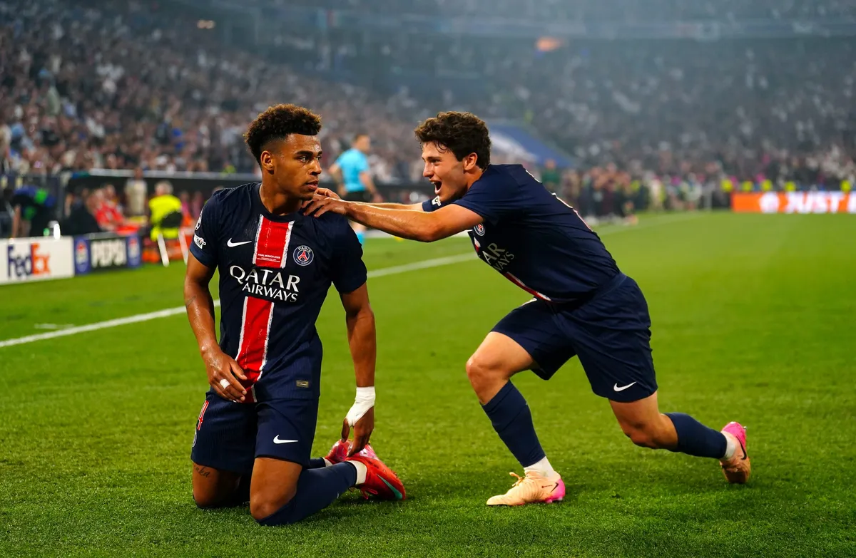 Désiré Doué, Joao Neves, PSG