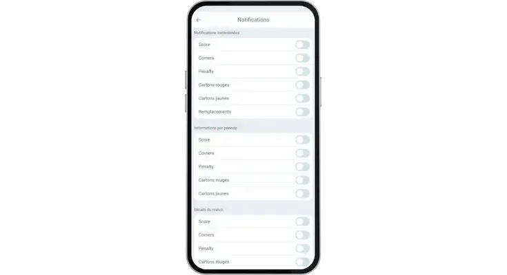 Notifications push sur l'APK Linebet