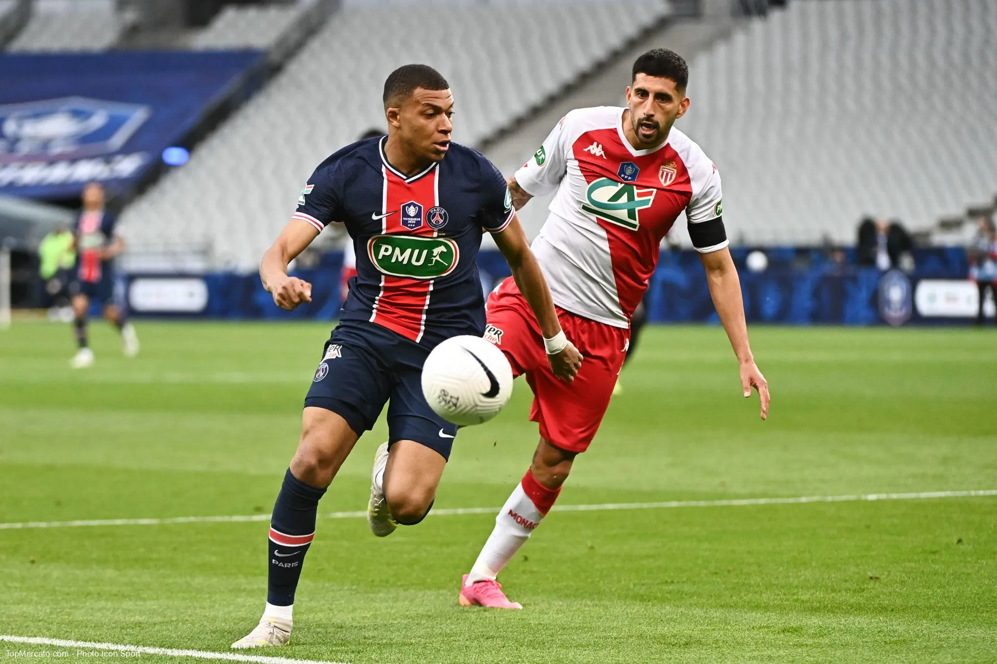 Kylian Mbappé et Guillermo Maripan, PSG-ASM