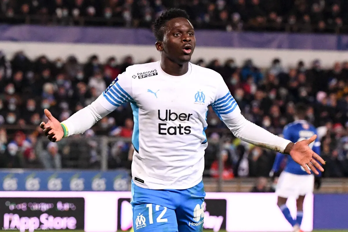 Bamba Dieng, match RCSA Strasbourg-OM Olympique de Marseille