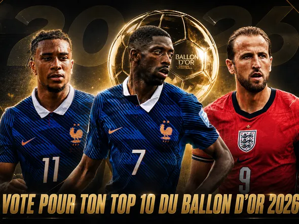 Ballon d’Or 2026 : vote pour ton Top 10 avec Olise, Dembélé et Kane en favoris