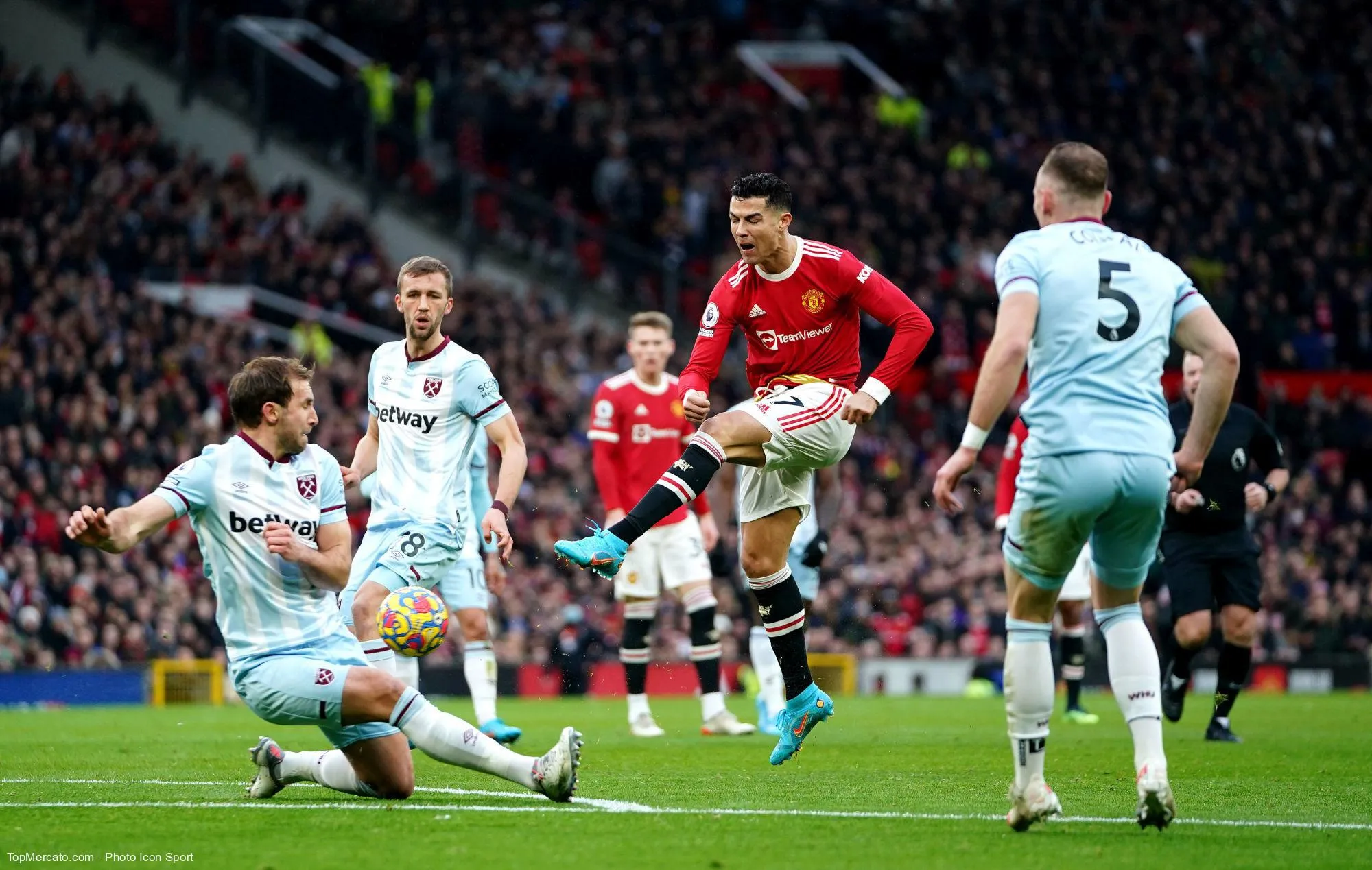 Cristiano Ronaldo, match Manchester United-West Ham United