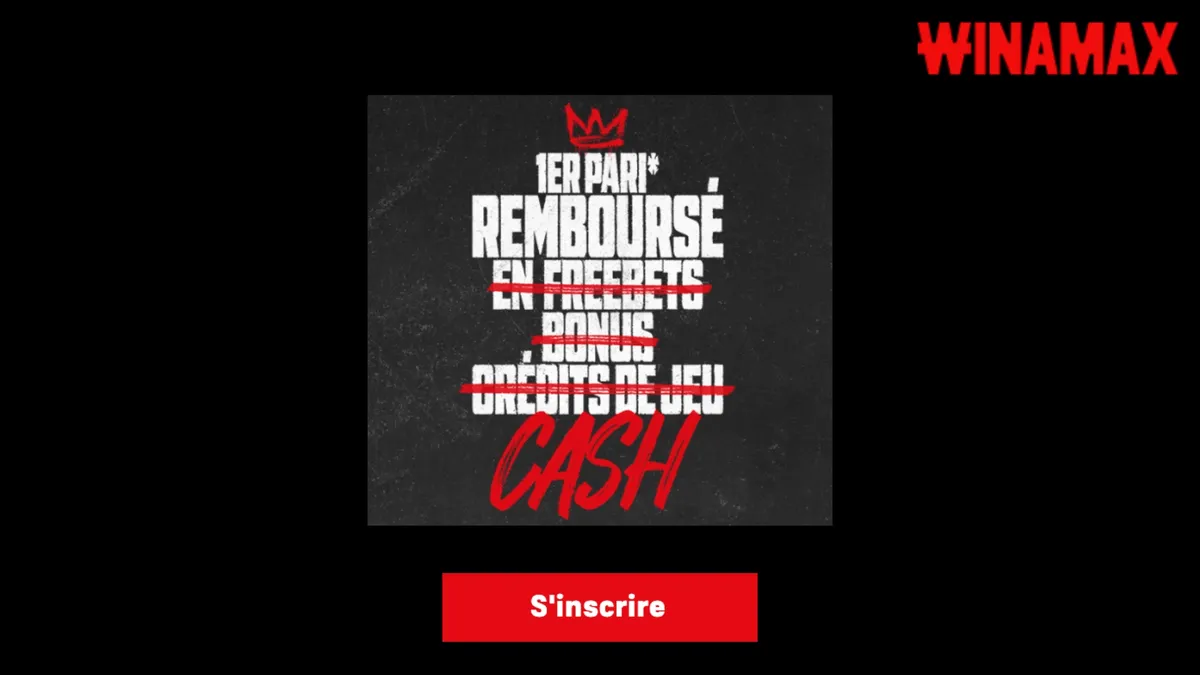 Profitez du bonus de bienvenue Winamax lors de votre inscription sur le site.
