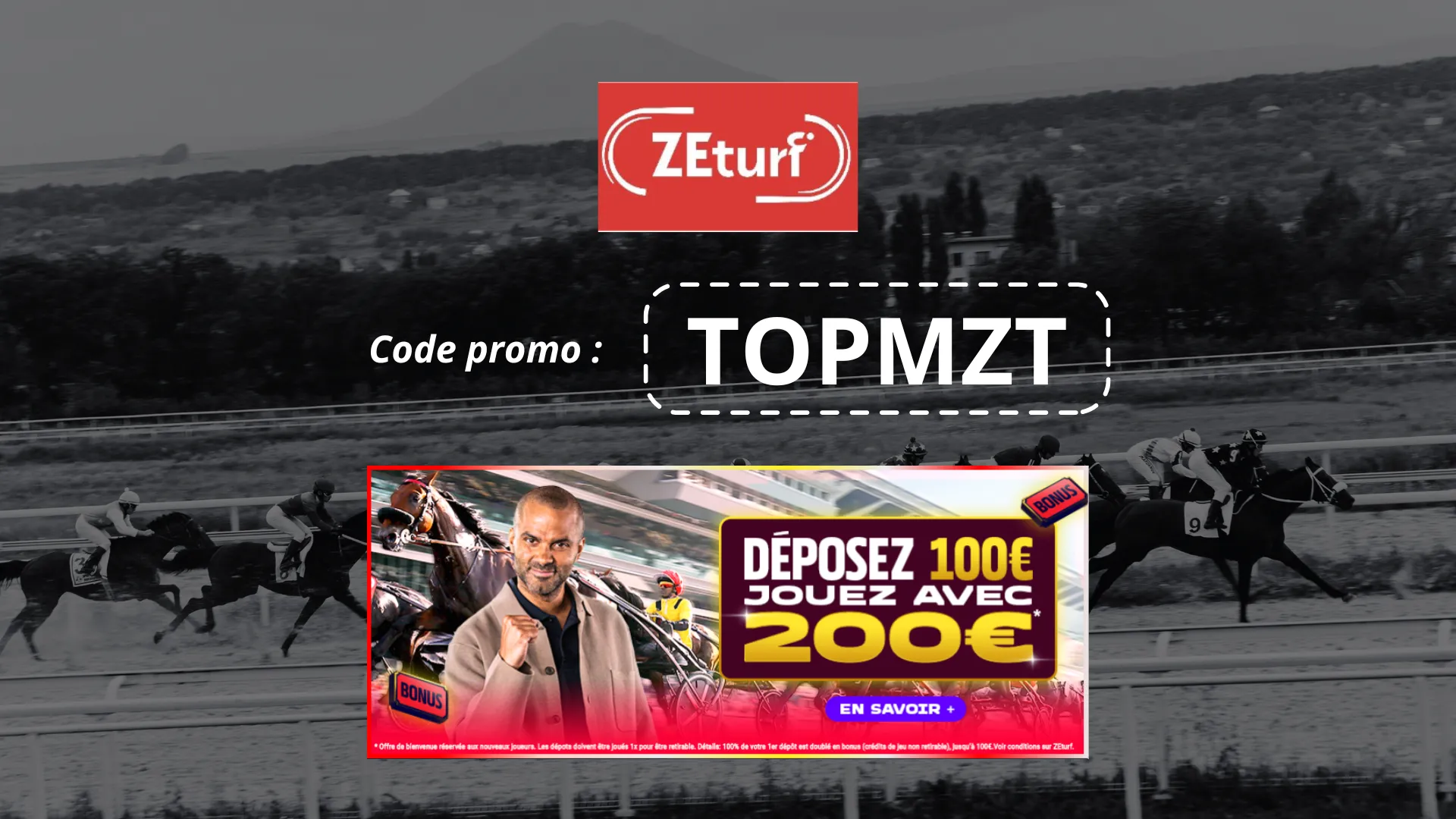 Le code promo ZEturf permet de doubler son premier dépôt jusqu'à 100 €