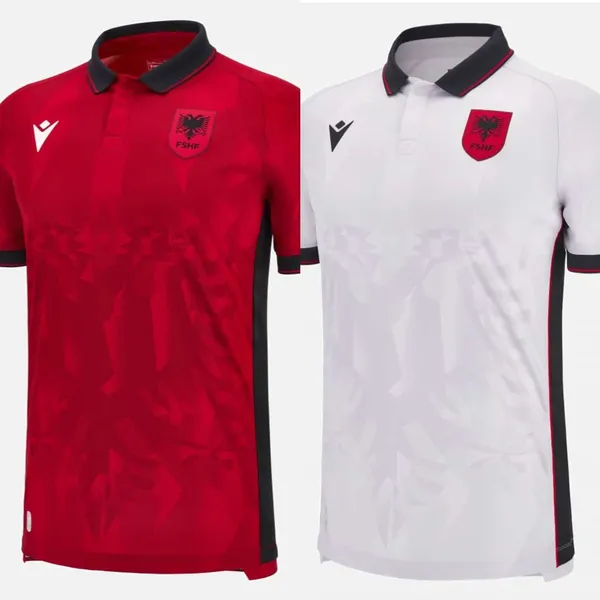 Maillot Albanie Euro 2024 domicile extérieur
