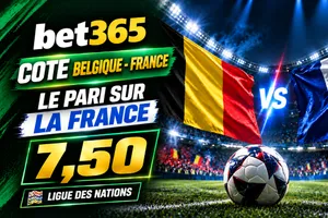 Cote Belgique – France bet365 : le pari sur la France à 7,50