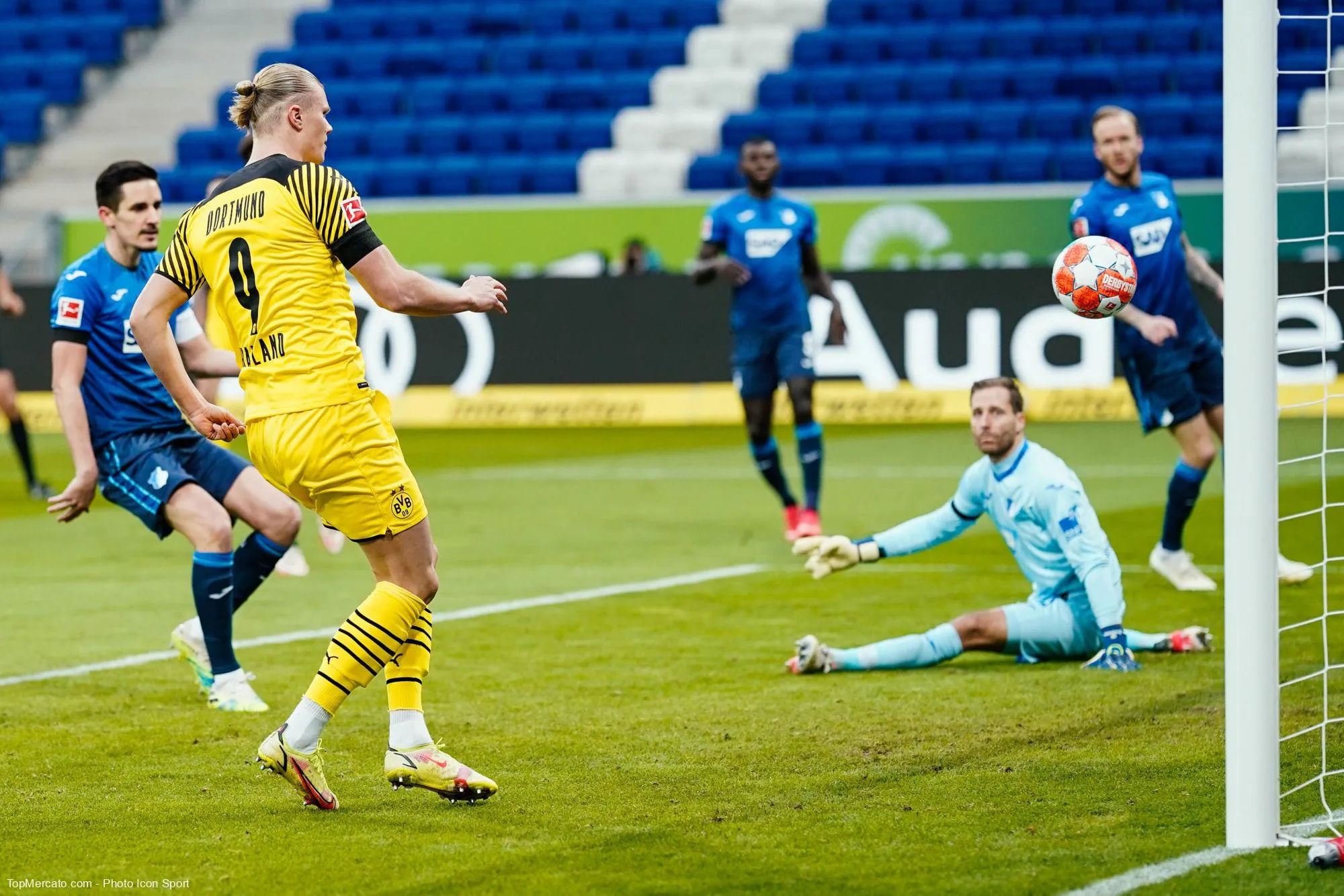 Erling Haaland, match Hoffenheim-Borussia Dortmund