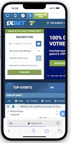 Pronos 1xbet Afrique