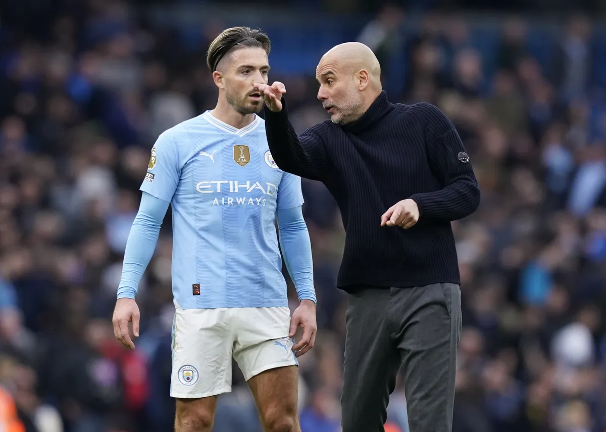 Jack Grealish Josep Guardiola Manchester City