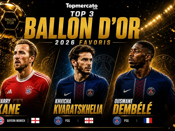 Le Top 12 des favoris du Ballon d’Or 2026