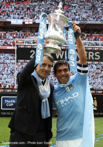 Roberto Mancini, Carlos Tevez