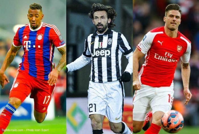 Jérôme Boateng-Andrea Pirlo-Olivier Giroud