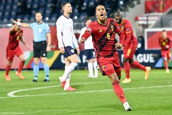 Youri Tielemans, Belgique - Angleterre