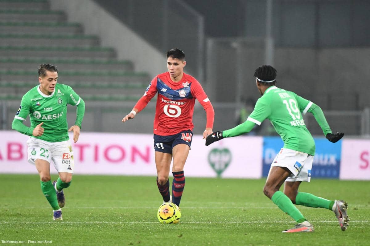 Luiz Araújo, Match Saint-Etienne - Lille