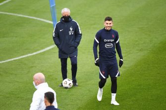 Lucas Hernandez et Didier Deschamps